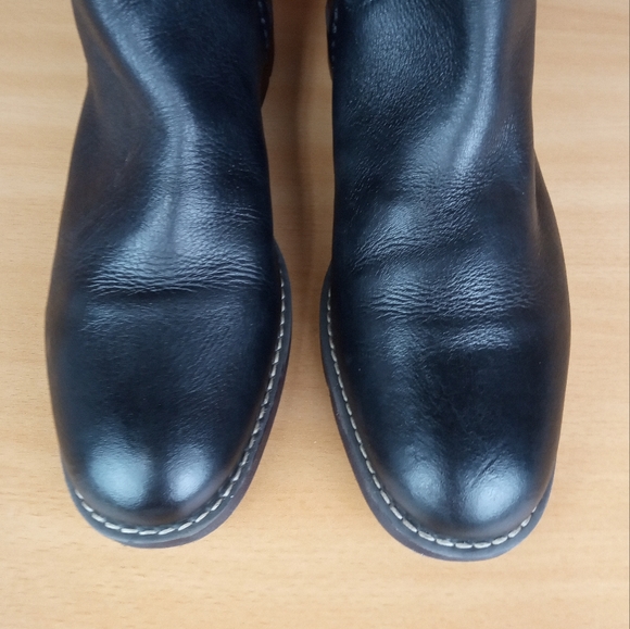 NWOT Franco Sarto 'Kalina' Genuine Hand-finished Leather Knee High Boots in Blk - Picture 5 of 9